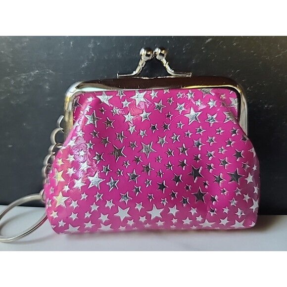 Pink And Silver Star Coin Purse - Picture 6 of 10
